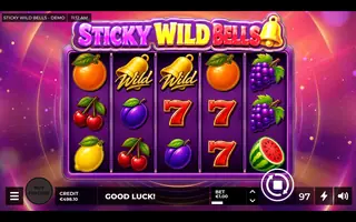 Sticky Wild Bells – Feature in play