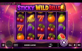 Sticky Wild Bells – Feature in play