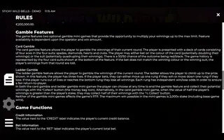 Sticky Wild Bells – Game rules
