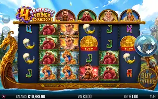 4 Fantastic Vikings Hold the Gold – Feature in play