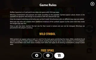 Buffalo Supreme – Game rules