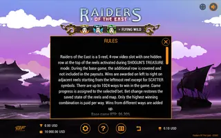 Raiders of the East – Game rules