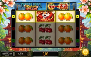 Three Reel Fortune Wilds – Winning spin