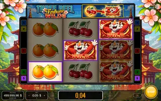 Three Reel Fortune Wilds – Feature in play