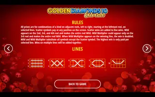 Golden Diamonds 10 Extreme – Game rules