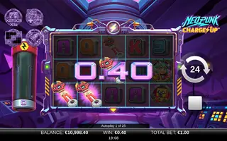 Neopunk Charge Up – Winning spin