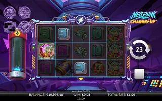 Neopunk Charge Up – Winning spin