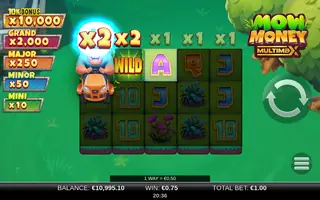 Mow Money MultiMax – Feature in play