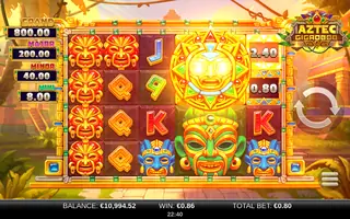 Aztec GigaBlox – Feature in play