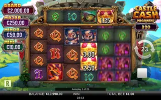 Castle Cash Megaways – Feature in play