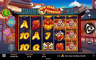3 Wonders New Year Carnival – Winning spin