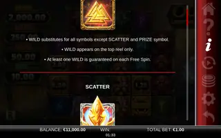 Odin Lightning Blitz – Game rules