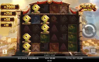 Spartacus 10K Ways – Feature in play