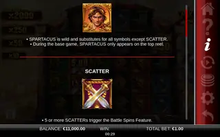 Spartacus 10K Ways – Game rules