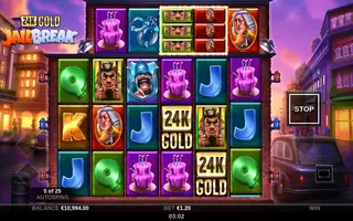 24K Gold JailBreak – Feature in play