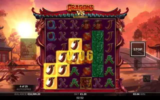 Dragons vs GigaBlox – Winning spin