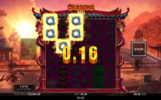 Dragons vs GigaBlox – Winning spin