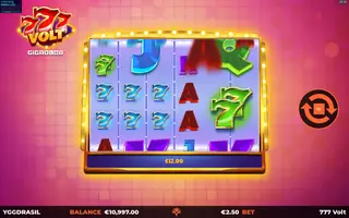 777 Volt GigaBlox – Winning spin