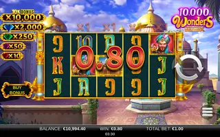 10,000 Wonders MultiMax – Winning spin