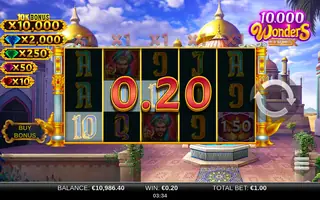 10,000 Wonders MultiMax – Winning spin