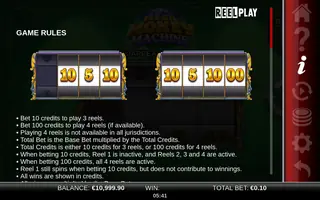 Mega Money Machine – Game rules