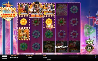 Going Wild in Vegas Wild Fight – Feature in play