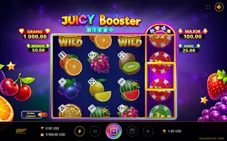 Juicy Booster Dice – Feature in play