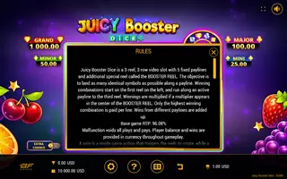 Juicy Booster Dice – Game rules