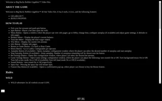 Big Bucks Buffalo GigaBlox – Game rules