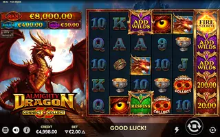 Almighty Dragon – Feature in play