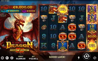 Almighty Dragon – Feature in play