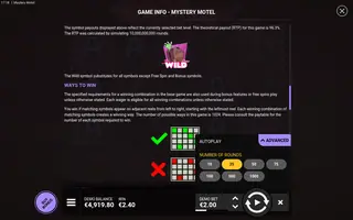 Mystery Motel – Game rules