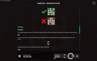 Miami Multiplier – Game rules