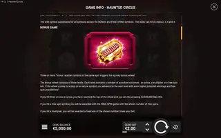 Haunted Circus – Game rules