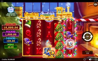 Diamond Christmas Rush Express – Feature in play