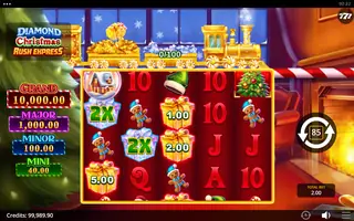 Diamond Christmas Rush Express – Feature in play