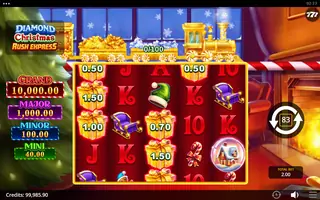 Diamond Christmas Rush Express – Feature in play