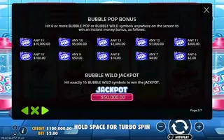 Bubble Wild 2 – Paytable