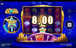 Stellar Stars – Winning spin