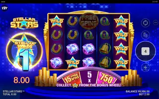 Stellar Stars – Winning spin