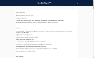 Stellar Stars – Game rules