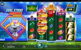 Goal Strike Rising Rewards – Feature in play