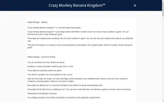 Crazy Monkey: Banana Kingdom – Game rules