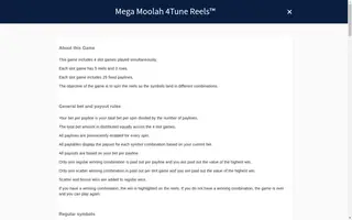 Mega Moolah 4Tune Reels – Game rules