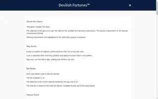 Devilish Fortunes – Game rules