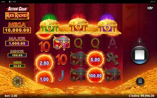 Action Cash Ra’s Riches – Feature in play