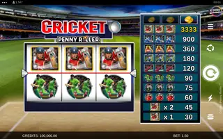 Cricket Penny Roller – Base game