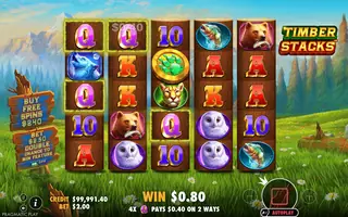 Timber Stacks – Winning spin