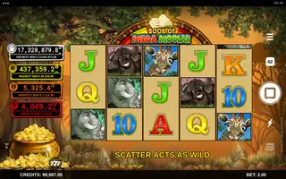 Book of Mega Moolah – Winning spin