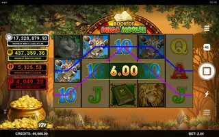 Book of Mega Moolah – Winning spin